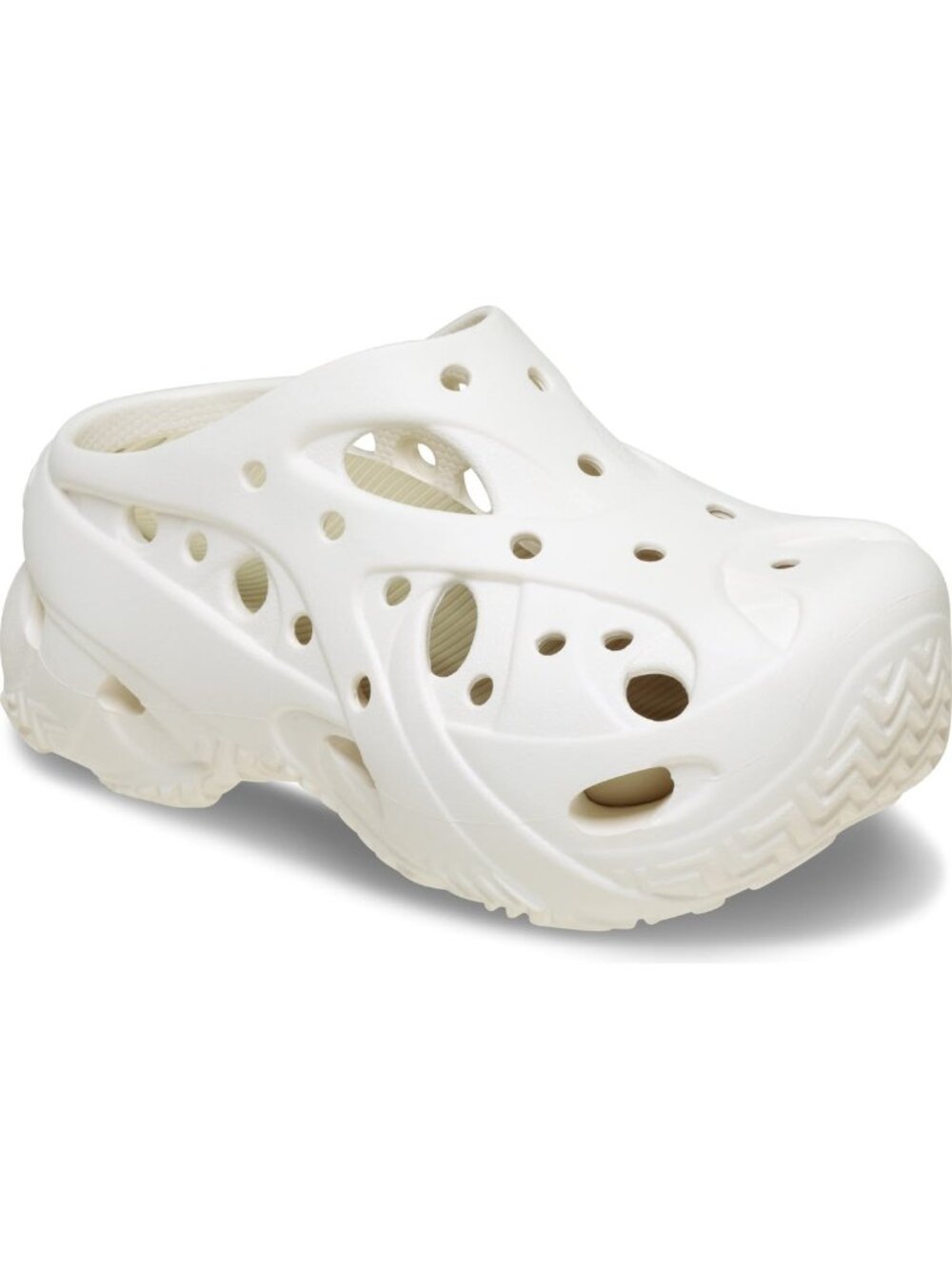 Crocs Women's Caged Platform Clog in Chalk White Size M5/W7